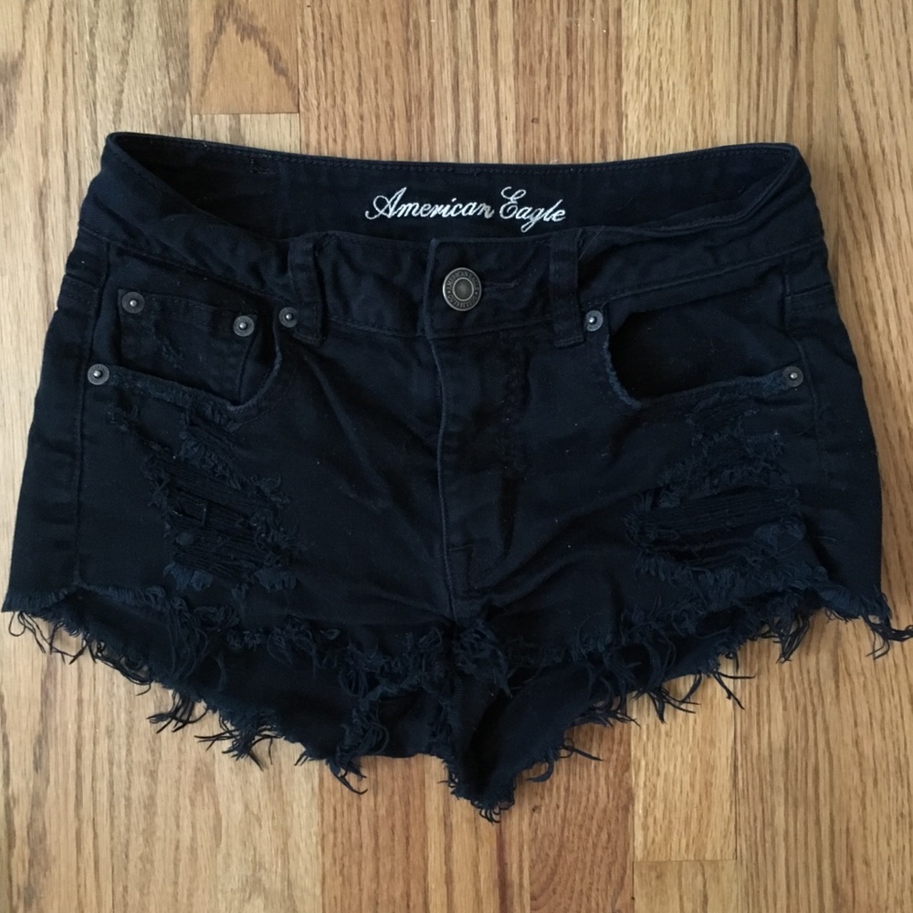 American Eagle Black Shorts